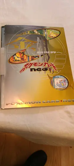 Japanese Pokemon Neo Genesis Premium File 1 Binder With 9 Cards Promo - Image 3