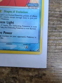 Pokemon Jynx EX Card Unseen Forces Stamped Reverse Holo 28/115 LP/mp - Image 2