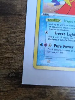Pokemon Jynx EX Card Unseen Forces Stamped Reverse Holo 28/115 LP/mp - Image 3