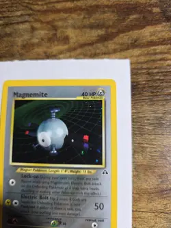 Pokemon TCG Magnemite Holo Secret Rare 7/75 Neo Discovery LP - Image 5