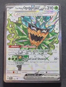 Teal Mask Ogerpon ex 166 Ultra Rare Scarlet & Violet Promo Pokemon TCG - Image 1