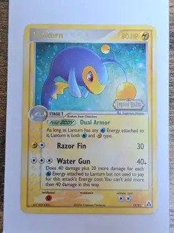 Pokemon TCG Lanturn 19/92 EX Legend Maker Reverse Holo Rare Stamped Card MP - Image 1