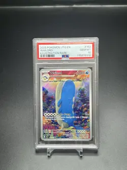 POKEMON 2025 Journey Together Illustration Rare WAILORD 162 PSA 10 TCG JTG EN - Image 1
