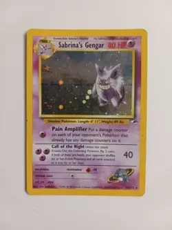 Pokemon TCG Sabrina’s Gengar 14/132 Gym Heroes Holo Rare Card - Image 1