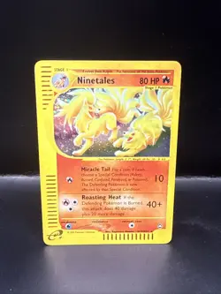 Pokemon Ninetales H19/H32 Aquapolis Holo Rare Pokemon TCG Nintendo e-reader - Image 3