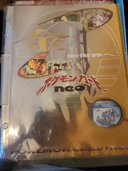 1999 POKEMON NEO GENESIS SERIES 1 BINDER WITH CARDS - Image 1
