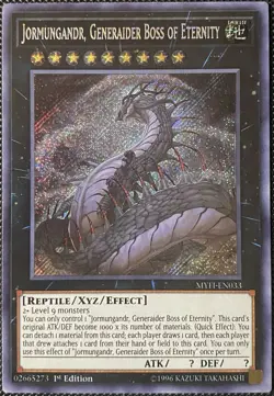Jormungandr, Generaider Boss of Eternity MYFI-EN033 Mystic Fighters 1st Yugioh - Image 1