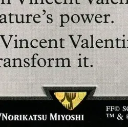 ERROR CARD Vincent Valentine / Galian Beast - 0125 - Final Fantasy - MTG - NM/M - Image 3