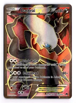 Pokemon TCG Darkrai EX Full Art Holo Ultra Rare Card 118/122 XY Breakpoint - Image 1