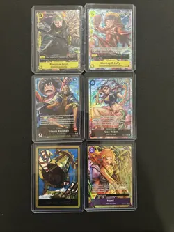 One Piece Trading Card Lot (Personal Pulls, Pack Fresh Sleeved - Minty) - Image 1