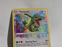 Pokemon TCG Rayquaza Vivid Voltage 138/185 Amazing Rare Holo Card (NM) Clean - Image 3