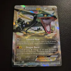 Rayquaza EX 85/124 Dragons Exalted NM Ultra Rare Pokemon Card - Image 1