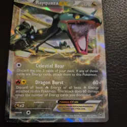 Rayquaza EX 85/124 Dragons Exalted NM Ultra Rare Pokemon Card - Image 3