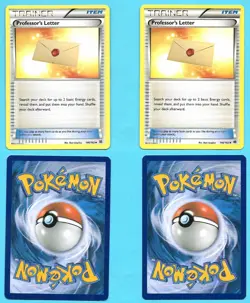 2 card lot 2015 Pokemon Trainer Professor's Letter cards, #146/162, NM/MT! - Image 1