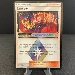 Lance Prism Star 61/70 Dragon Majesty Holo Rare 2018 Pokemon TCG Card - Image 1