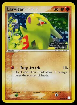 Pokemon Card - Larvitar Team Rocket Returns 62/109 Common Reverse Holo Stamped - Image 1