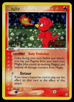 Pokemon Card - Magby Team Rocket Returns 24/109 Rare Reverse Holo Stamped - Image 1