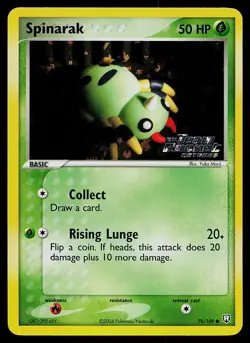 Pokemon Card - Spinarak Team Rocket Returns 78/109 Common Reverse Holo Stamped - Image 1