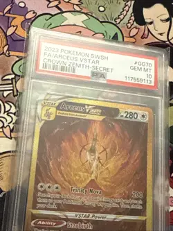 Pokemon TCG Arceus VSTAR Crown Zenith Gold Card GG70/GG70 PSA 10 - Image 2