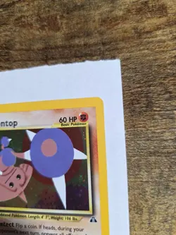 Pokemon TCG Hitmontop Neo Discovery Holo Rare Card 3/75 MP Condition - Image 5