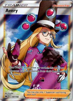 Avery (Full Art) 187/198 SWSH06: Chilling Reign - Pokemon Card - NM - Image 1