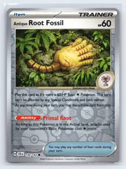 Antique Root Fossil 130/142 Trainer Card - SV Stellar Crown - NM/Mint New - Image 1
