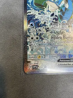 Kingdra EX 131 Pokemon TCG Scarlet & Violet Black Star Promo Holo Card - Image 4