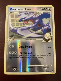 Garchomp C Lv.62 60/147 Supreme Victors Reverse Holo 2009 Pokemon TCG Card NM - Image 1
