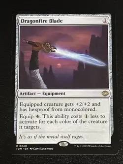 MTG Tarkir: Dragonstorm Dragonfire Blade 0240 NM Rare - Image 1