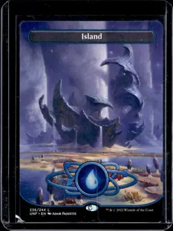 2022 Magic The Gathering MTG Unfinity Island Land #236/244 - Image 1