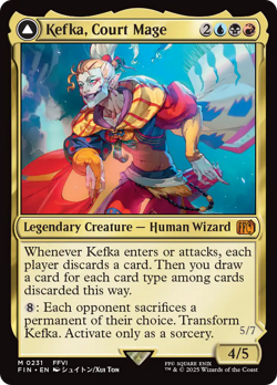 x1 Kefka, Court Mage // Kefka, Ruler of Ruin FIN Final Fantasy MTG 231 M/NM 1x - Image 1