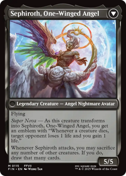 x1 Sephiroth Fabled SOLDIER / One-Winged Angel FIN Final Fantasy MTG 115 1x - Image 2