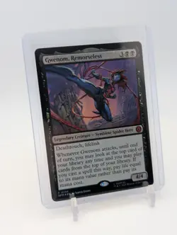 MTG - Gwenom, Remorseless - PROMO FOIL #286 - Spider-Man NM - Image 1