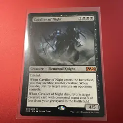 Core Set 2020 Cavalier of Night Core/Mythic MTG NM - Image 1
