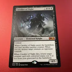 Core Set 2020 Cavalier of Night Core/Mythic MTG NM - Image 2