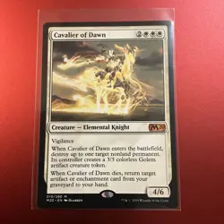 Cavalier of Dawn Core Set 2020 / M20 PLD White Mythic Rare MAGIC The Gathering - Image 3