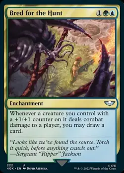 Bred for the Hunt - Universes Beyond: Warhammer 40,000 #222 MTG Magic The Gather - Image 1