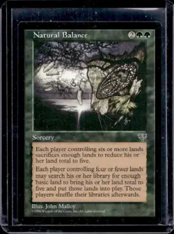 1996 Magic The Gathering Wizards of the Coast Natural Balance Sorcery #NNO - Image 1