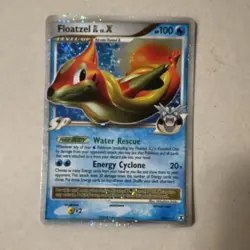 Pokemon Floatzel GL Lv.X 104/111 Rising Rivals Ultra Rare Holo Level Up 100 HP - Image 2