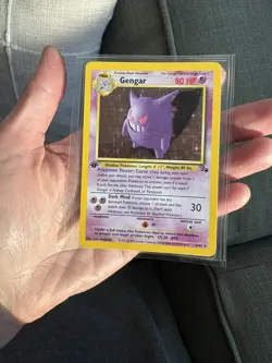 1999 Pokemon TCG Fossil 1st Edition Gengar Holo Rare - Image 3