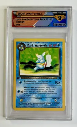 2000 Pokemon Team Rocket Dark Wartortle 1st Edition #46/82 DSG 9 - Image 1