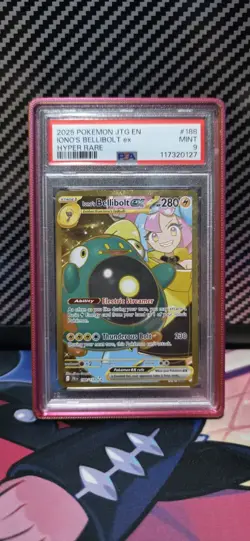 2025 Pokemon Iono's Bellibolt ex Hyper Rare #188 PSA 9 - Image 1