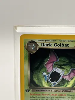 Dark Golbat - 7/82 - Pokemon Team Rocket 1st Edition Holo Rare Card WOTC - Image 3