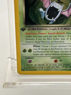 Dark Golbat - 7/82 - Pokemon Team Rocket 1st Edition Holo Rare Card WOTC - Image 5