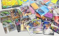 Lot of Japanese, Korean, and Chinese Holographic Pokemon Trading Cards - Image 3
