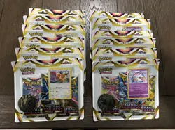 Pokemon 3-Pack Blisters Lot of 12 Eevee Sylveon Astral Radiance Sealed 36 Packs - Image 1