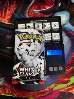 VERY HEAVY! GOD PACKUUU 22.71g White Flare Pokemon TCG Booster (SEALED) - Image 1