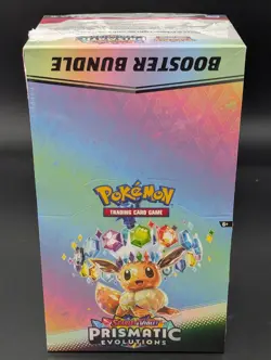 Pokemon SV8.5 Prismatic Evolutions Sealed Booster Bundle Display Case - Image 1