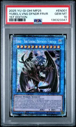 2025 YU-GI-OH! MP25-MEGA-PACK TIN YUBEL THE LOVING DEFENDER FOREVER PSA 10 - Image 1