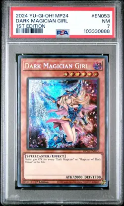 Dark Magician Girl - PSA 7 - MP24-EN053 - Prismatic Secret Rare - Yugioh - Image 1